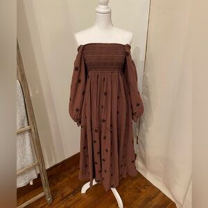 Free People brown dress
